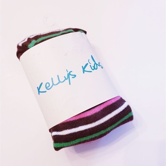 NWT Kelly's Kids Striped Footless Tights - Picture 3 of 5
